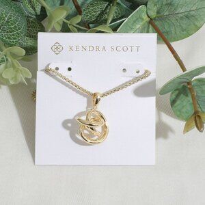 Kendra Scott Presleigh Love Knot Gold Necklace